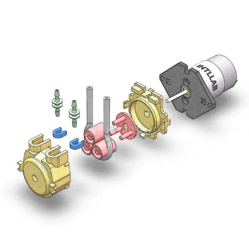 DC 12 V D3 Перистальтический дозирующий насос 3x5 мм DIY глава трубка для Лаборатория аналитического жидкости