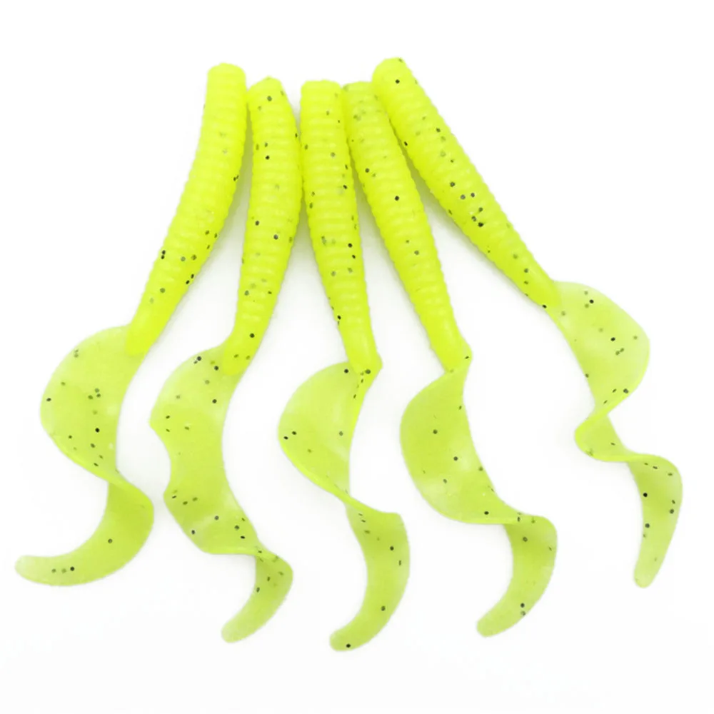 

5Pcs/lot Silicone Soft Lure 8cm 4.3g Fishing Lure Soft Worm Jerkbait Silicone Bait Fish Wobblers Bass Carp Fishing Tackle