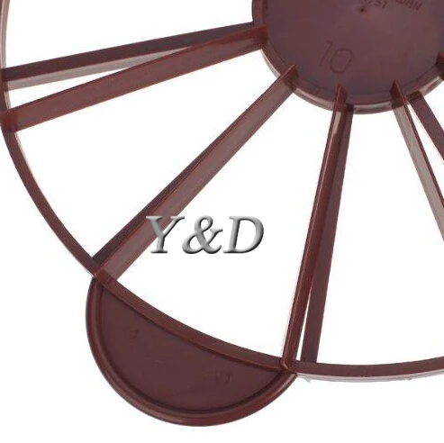 Round 11 Inch Plastic ABS 12-16 Slicers Pie Slicer Cake Dividers Cake Marker , Ateco Portion Marker
