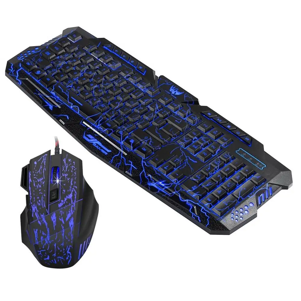 

J60 Professional Gaming Keyboard Gaming Mouse Set For Computer Gamer for Tablet Desktop Computer Gamer
