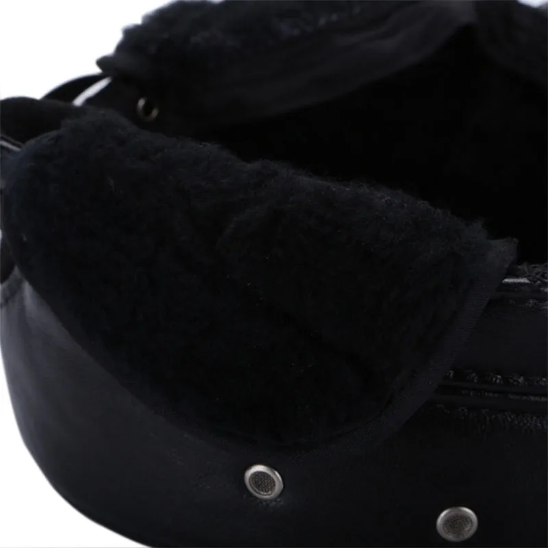  [AETRENDS] Winter Military Hats for Men 100% Genuine Leather Flat Cap Dad Hat Sailor Captain Army C