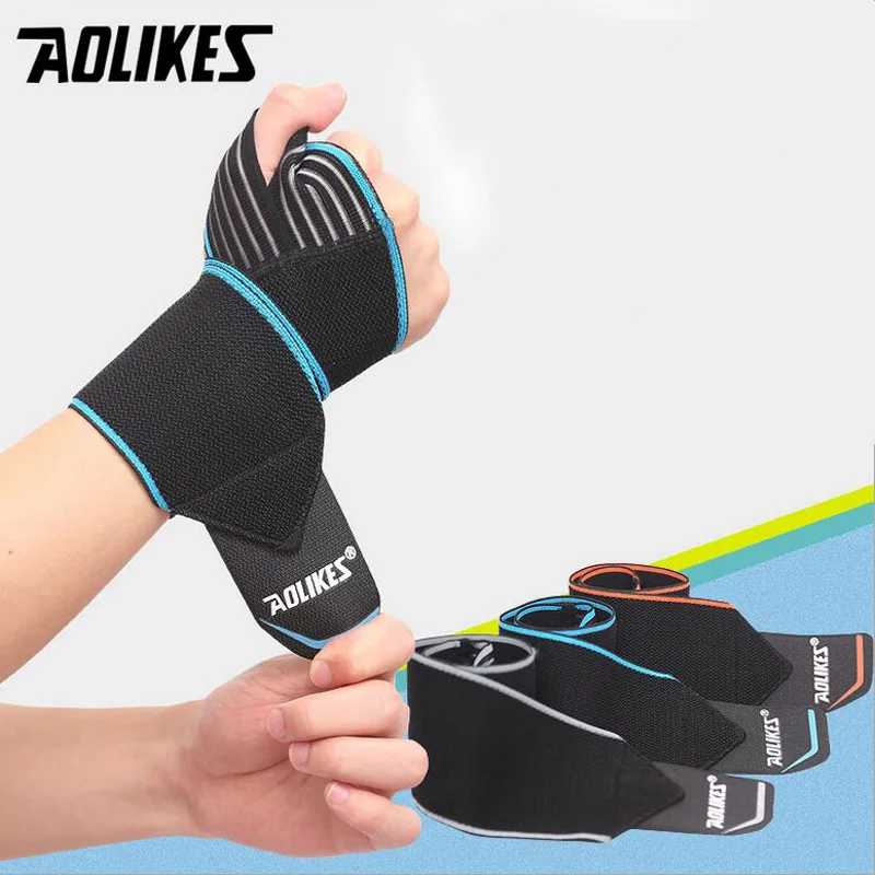 2pcs Wristband Sport Professional Wrist Support Brace Straps Wraps Sprain/GymBasketball/ Volleyball/Training/Weightlifting