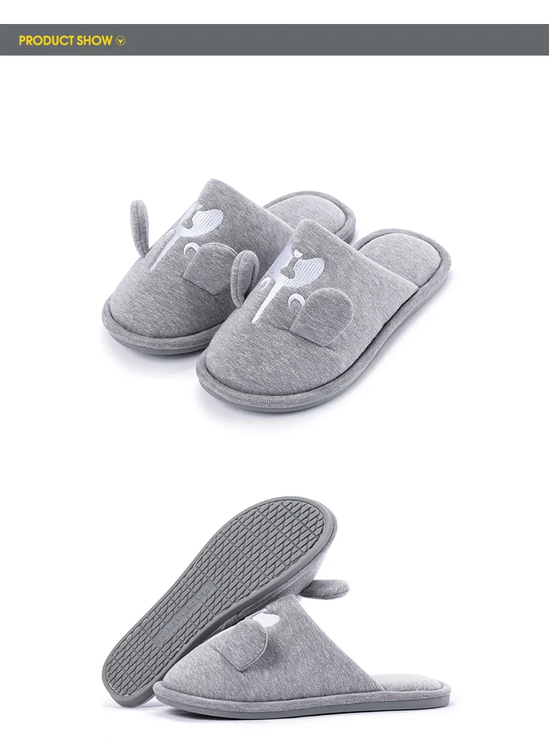 Balabala/семейные тапочки для мамы и дочки; Детская домашняя обувь с милым рисунком; тапочки для мальчиков и девочек; сезон зима