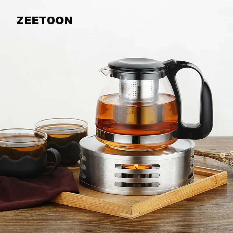 Modern Stainless Steel Warmer Candlestick Candle Heating Warm Tea Stove