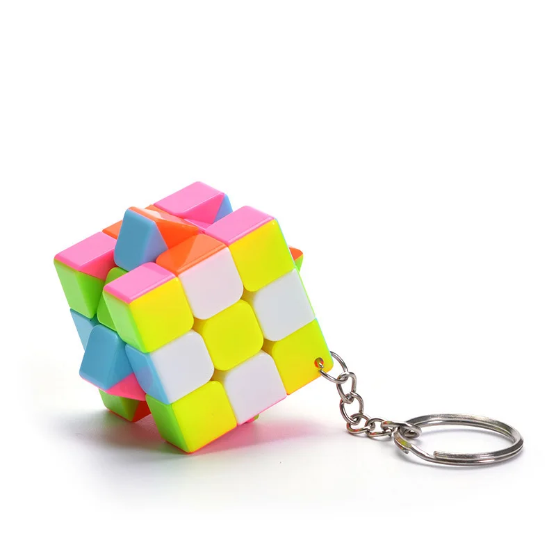 Cubing класс брелок 3 см 3x3 волшебный куб креативный куб повесить украшения-красочные