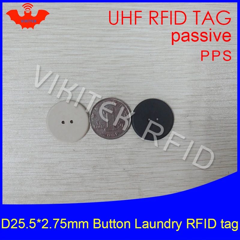 VIKITEK UHF RFID laundry tag 915MHZ 860-960MHZ Alien Higgs3 chip PPS material can be washed VIKITEK UHF RFID laundry tag 915MHZ 860-960MHZ Alien Higgs3 chip PPS material can be washed