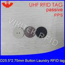 UHF RFID tag laundry PPS button Washable heat resisting 915m 868m 860-960M Alien Higgs3 EPC Gen2 6C smart card passive RFID tags