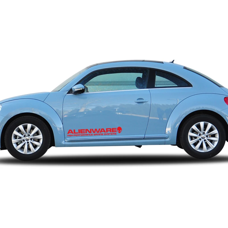 Car styling ALIENWARE extra-terrestrial reflective car sticker for car door Golf cruze ford focus 2