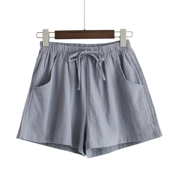 

New Women High Waist Loose Solid Color Shorts Casual for Summer Sport Running Beach TY53