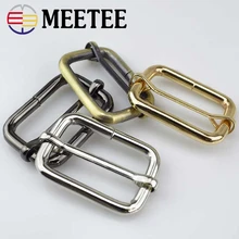 5/10pc 20-50mm Metal Slides Tri-glides Wire-formed Roller Pin Buckles Strap Slider Adjuster for Bags Garment Leather Accessories