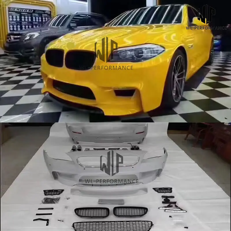 

F10 F18 PU Unpainted Car Body Kit Front Bumper Rear Bumper Side Skirts For BMW 5 Series F10 F18 Loder Body Kit 2011-2015