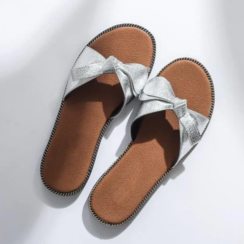

2018 Summer Women Shoes Platform Bath Slippers Wedge Bowknot Beach Flip Flops Flat Heel Slippers for Ladies Vacation Shoes#928