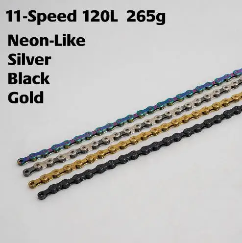 Flash Deal ZRACE Bike Chain 8 9 10 11 12 Speed MTB Mountain Road Bicycle,Neon-Like, Silver, Black, Gold,114/120/126L SHIMANO KMC  S R A M 4