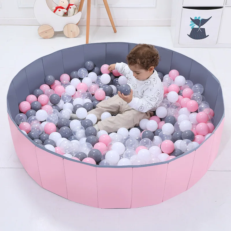

Fashion Ball Pits Folding Ball Pool Baby Dry Ball Pool Grey Pink Green Round Ball Pool Toys for Children Birthday Gift