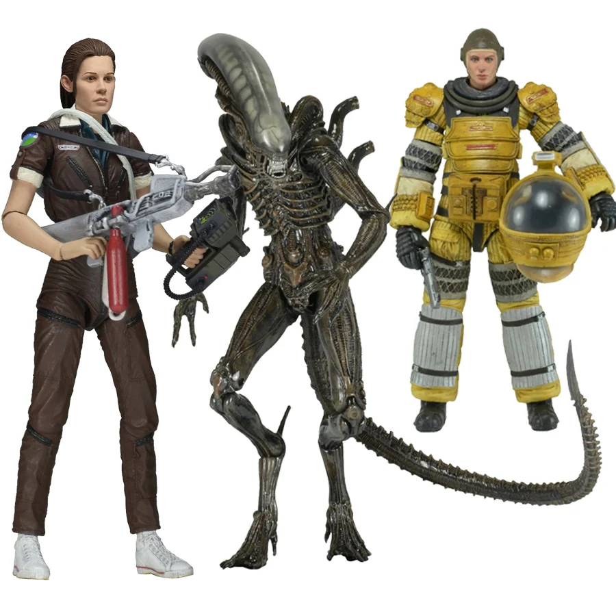 

Anime Sci-Fi Terror Movie Aliens Isolation Amanda Ripley Compression Suit Jump Suit Xenomorph NECA 7" Action Figure Brinquedos