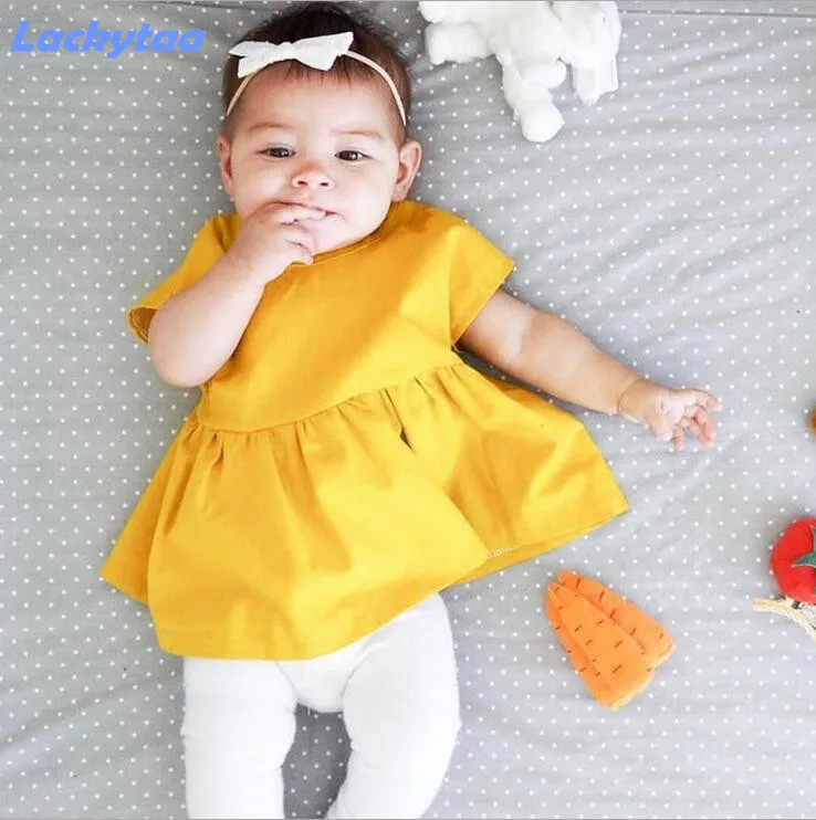 Lackytaa 2017 toddler girls dress baby girl dress princess newborn