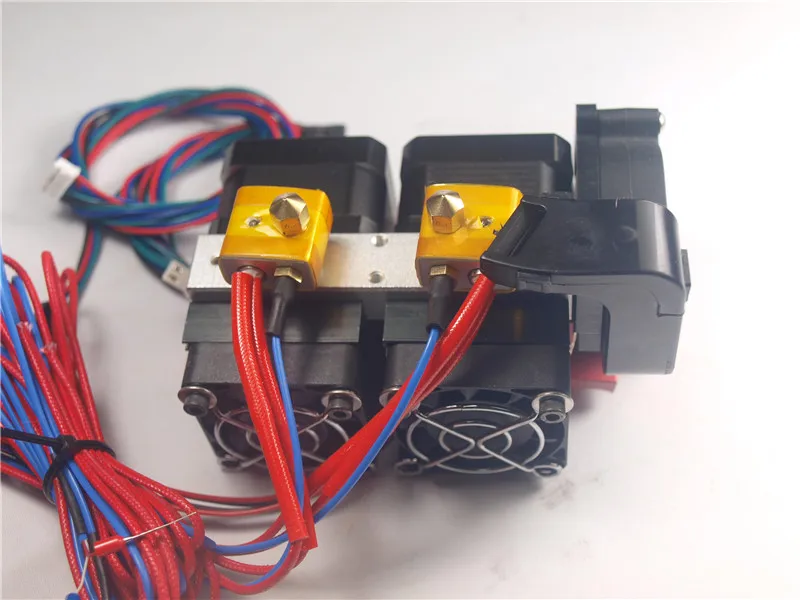 RepRap Replicator 3d принтер двойной экструдер полный комплект 1,75 мм 0,4 мм Экструдер в сборе