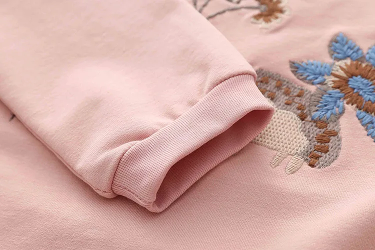 Kids Girls T Shirts Autumn 2018 Fashion Embroidery Pattern Kids T Shirt Long Sleeve Simple O-neck Children Clothing B0699 HTB1 r FXLBNTKJjSszbq6yFrFXag - Kids Girls T Shirts Autumn 2018 Fashion Embroidery Pattern Kids T Shirt Long Sleeve Simple O-neck Children Clothing B0699