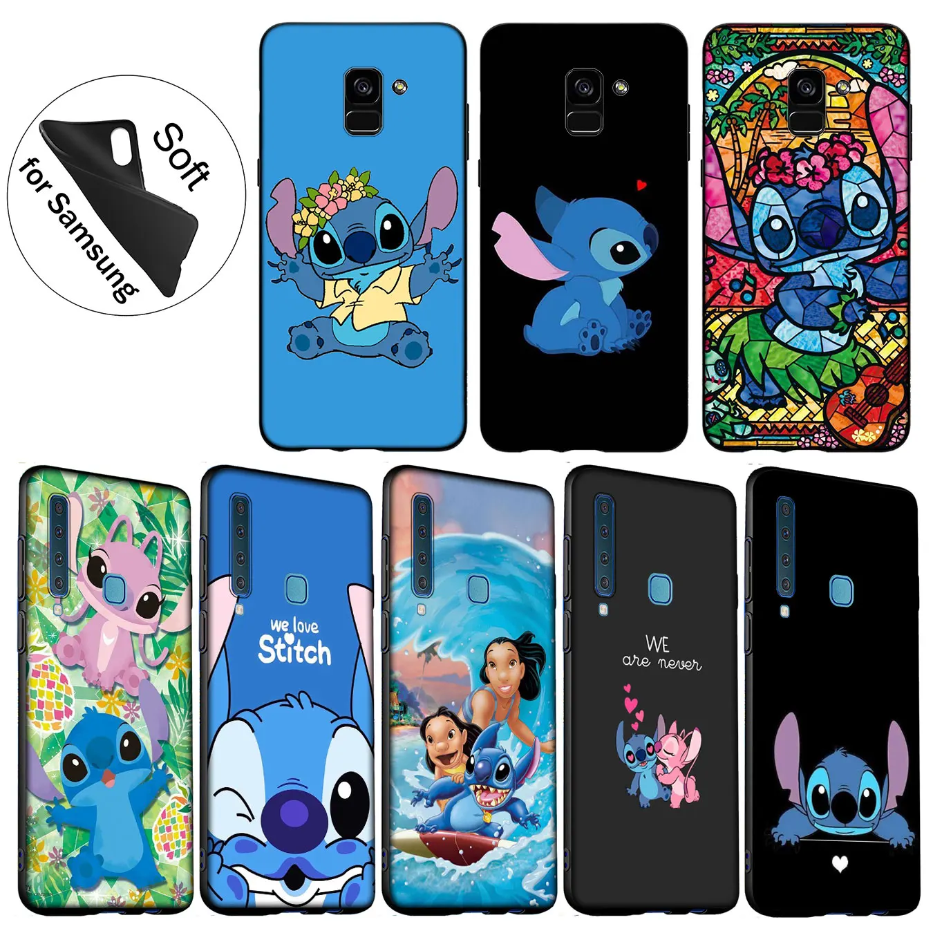 IYICAO милый мягкий чехол для Samsung Galaxy A6 A9 A8 A7 2018 A3 A5 2016 2017 Note 9 8 10 Plus Lite |