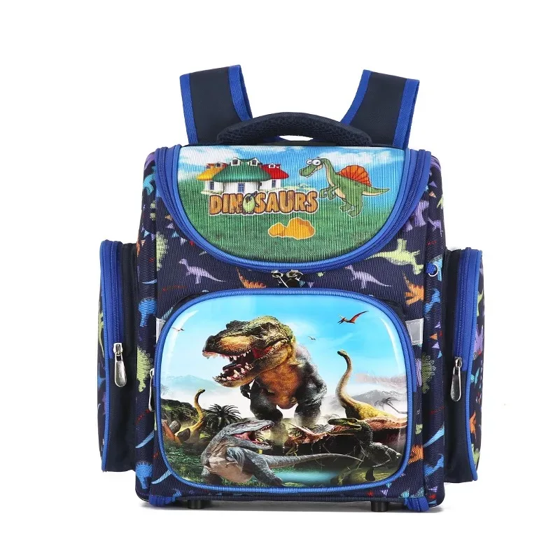 

High Quality Orthopedic Backpacks Kids Dinosaur Waterproof Ergonomic Design Schoolbag Spinosaurus Children Boys School Bags