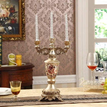 

European Romantic Wedding Candle ornaments American retro candle and modern living room decoration fashion gifts