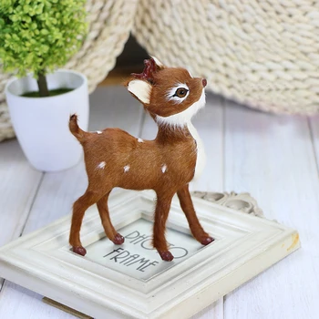 

Simulation Plush sika deer doll handmade crafts ornaments New Year decoration sika deer wholesale toys