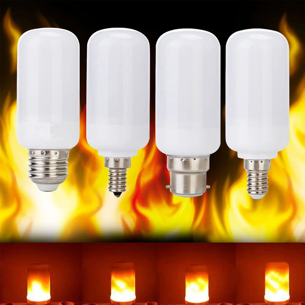 

LED Flame Effect Simulated Nature Fire Light Corn Bulbs E27 Decoration Lamp MAL999