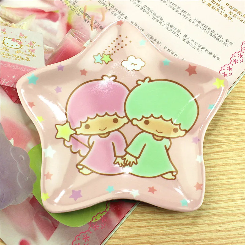 Keythemelife-Cute-Appetizers-Dish-Hello-Kitty-Frog-Star-Shape-Cat-Plate-Dog-Bowl-Cake-Display-Dish (2)