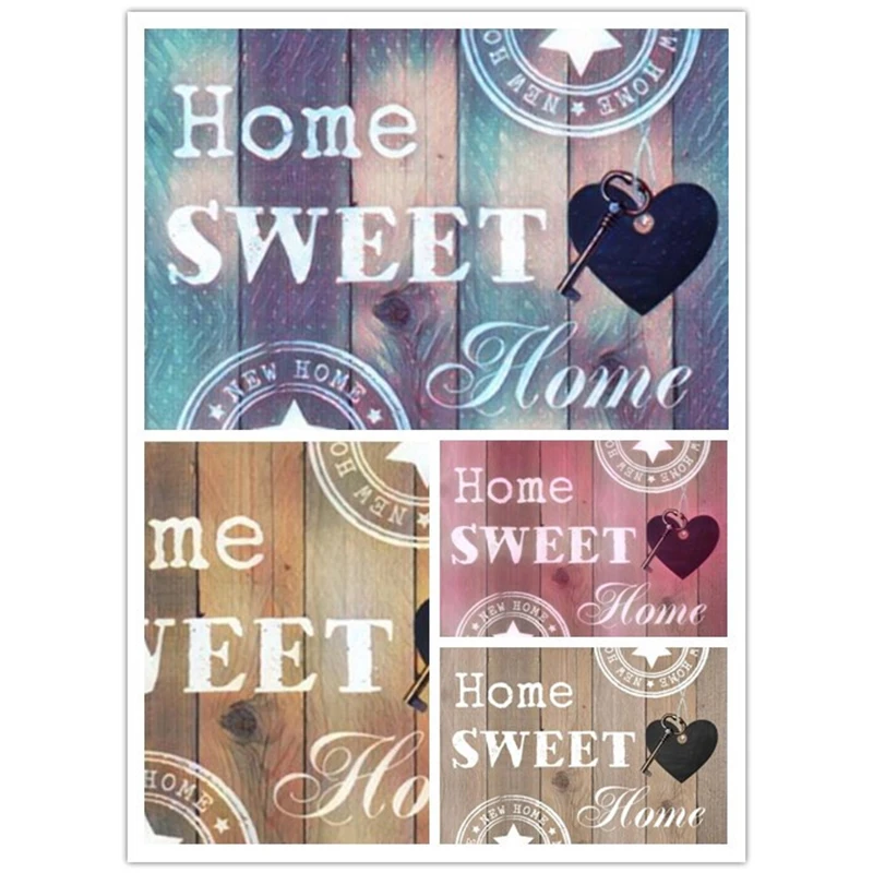 

Full Square/Round Drill 5D DIY Diamond Painting "Home Sweet Home" 3D Embroidery Cross Stitch Mosaic Rhinestone Home DecorZT12