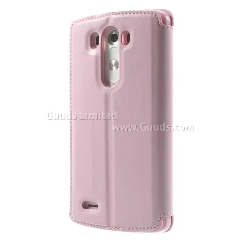 Roar Korea Noble Quick Circle Leather Flip Cover for LG G3 D850 D855 LS990 - Pink