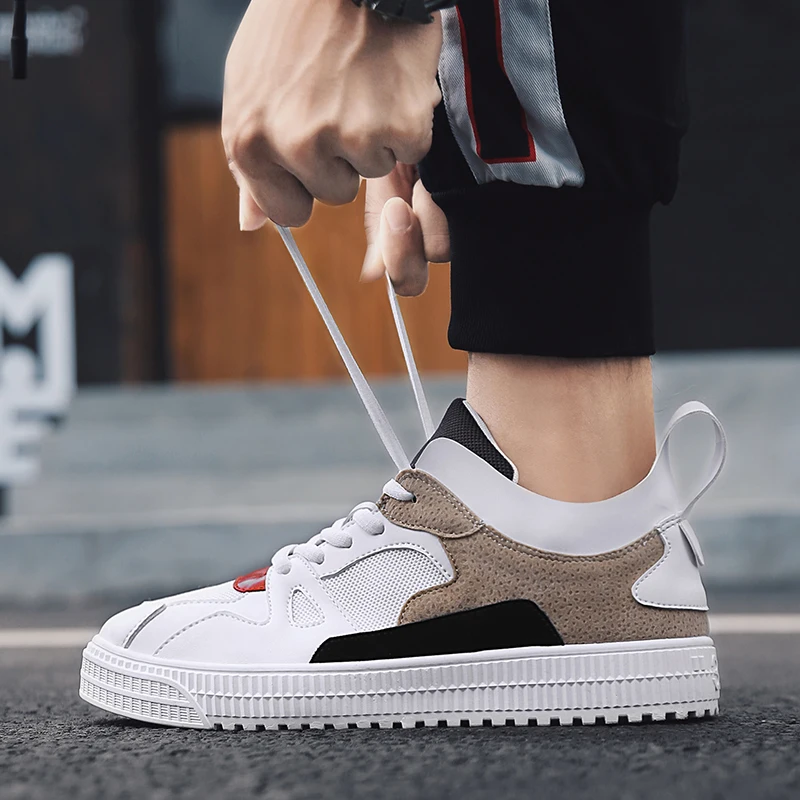 

APTESOL Fashion Vulcanize Shoes for Man Firm Shoelaces Casual Shoes Men's Breathable Sneakers Platform Shoes Zapatos De Hombre