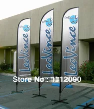 240X60cm Advertising Flying Flag, Beach Flags, Feather Flags (printing one side, other sided in a reverse image)