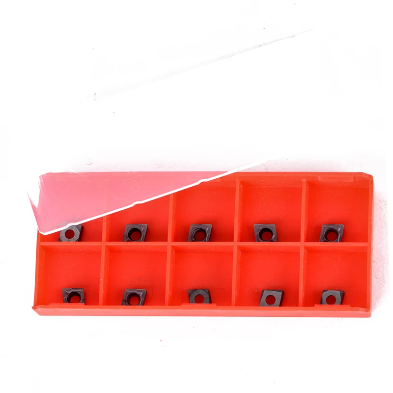 10pcs CCMT060204 Internal Carbide Insert Turning Tool Boring Bar Inserts Set with Box Mayitr