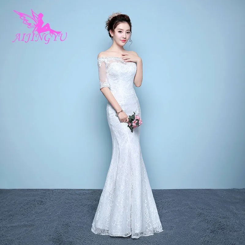 AIJINGYU, длинное,, новинка,, дешевое бальное платье на шнуровке сзади, вечерние свадебные платья, свадебное платье WK252
