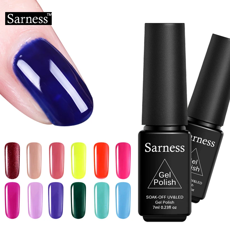 Sarness чистый 29 цветов УФ гель для ногтей отмачиваемый лак Esmalte Полупостоянный