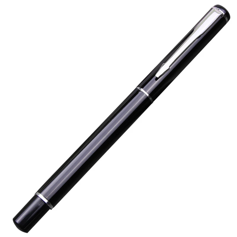 

Black Silver Metal paint brush Ballpoint pen Ball Point Business Canetas for Writing fountain pen Gifts
