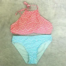 2016 new diamond pink and blue design women summer font b Bikini b font Swimsuit girl