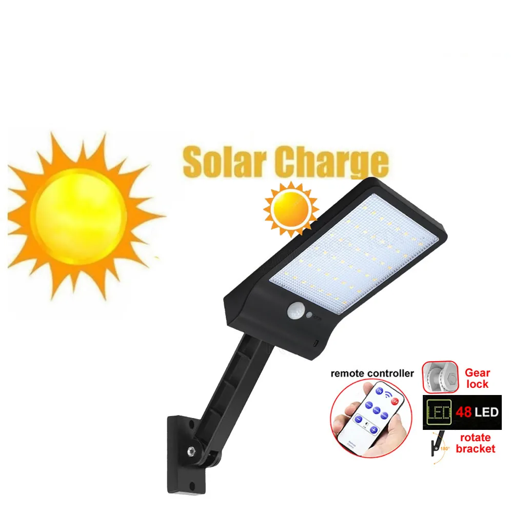 

solar street light 48 LED Wall Lamp Solar Light Outdoor Garden Path Yard Landscape Lightg spotlight floodli Lamps fo