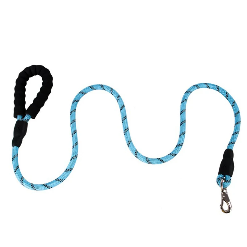 

Outdoor Reflective Glow In The Dark Security Training Large Dog Harness Pet Dog Lead Leash Dogs Cats Nylon Walk Dog Leash Chain