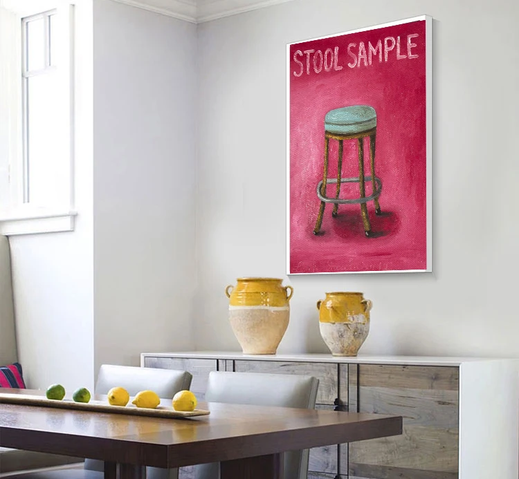 

abstract canvas painting mural prints posters modern decorative picture stool sample modern abstract art home decoration art