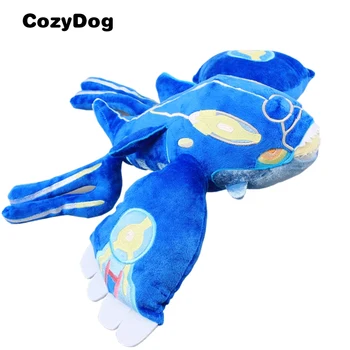 

40 cm High Quality Mega Kyogre Plush Toy Dolls Soft Stuffed Ocean Animals Doll Pikachu Series Toys for Children Gift Bule Color