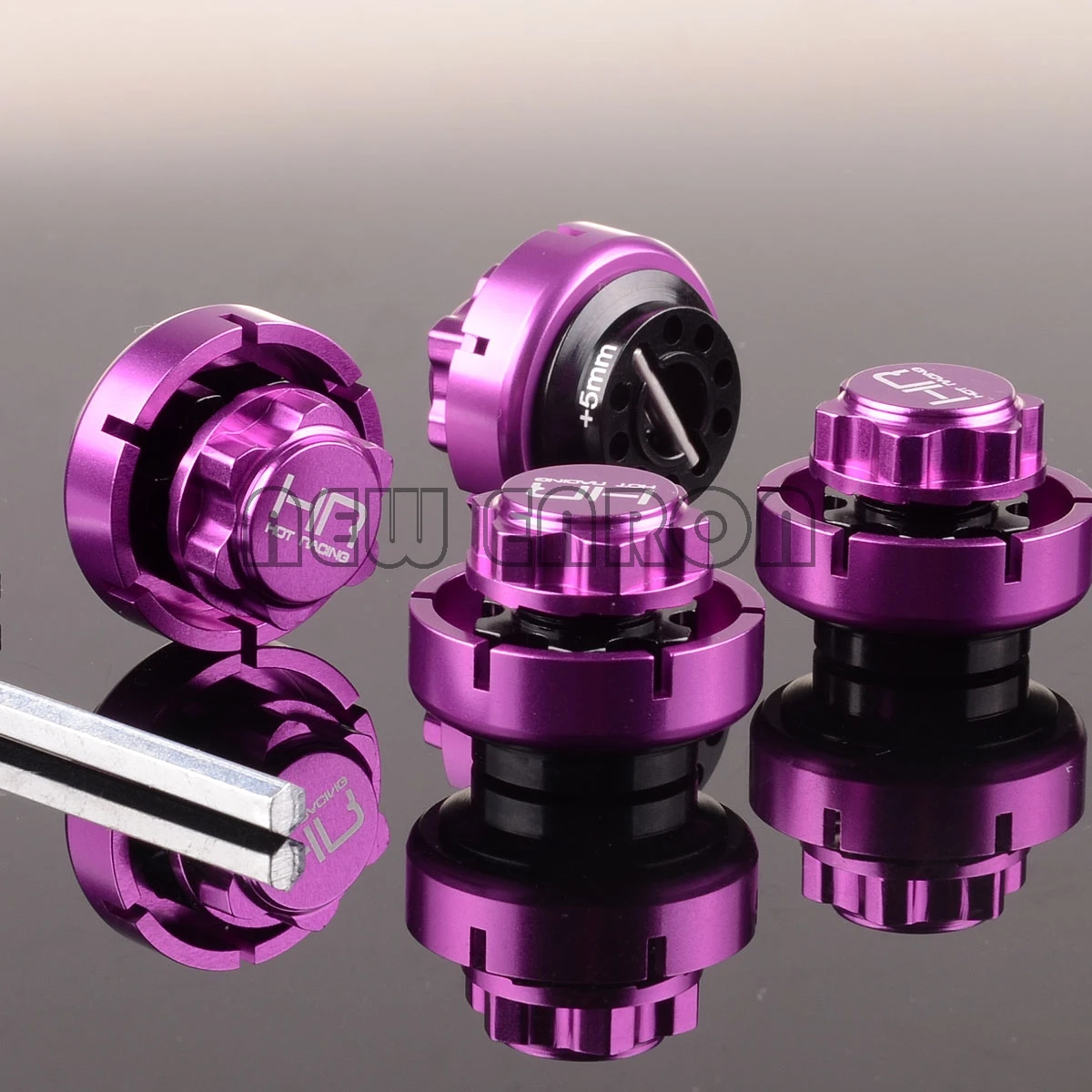 

NEW ENRON 4P RC 17mm Warlock Hex w/Serrated Nuts +5MM HSF10X07 For HPI Savage Flux