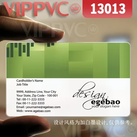 

13013 business cards unique - matte faces transparent card thin 0.36mm