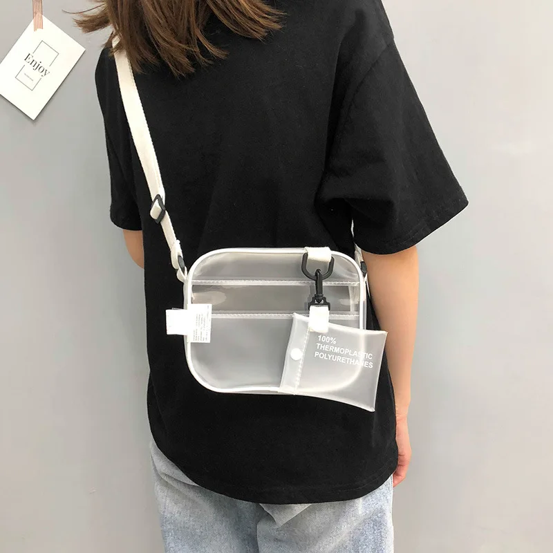 

Super popular transparent jelly small bag female new all-match ulzzang shoulder Messenger bag