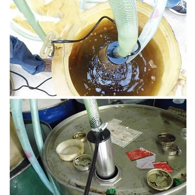 Liga de Alumínio Óleo com 2 Auto Carro Elétrico Bomba Submersível dc 12 v Combustível Água Transferência Jacaré Clipes 18 transferência óleo com 2 jacaré clipes