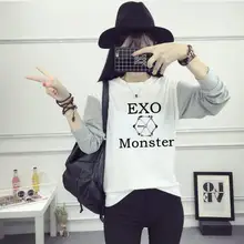 Kpop EXO новая Корейская длинная бейсбольная форма, школьная форма, LUHAN KRIS TAO, флисовые толстовки с капюшоном, куртка, пальто