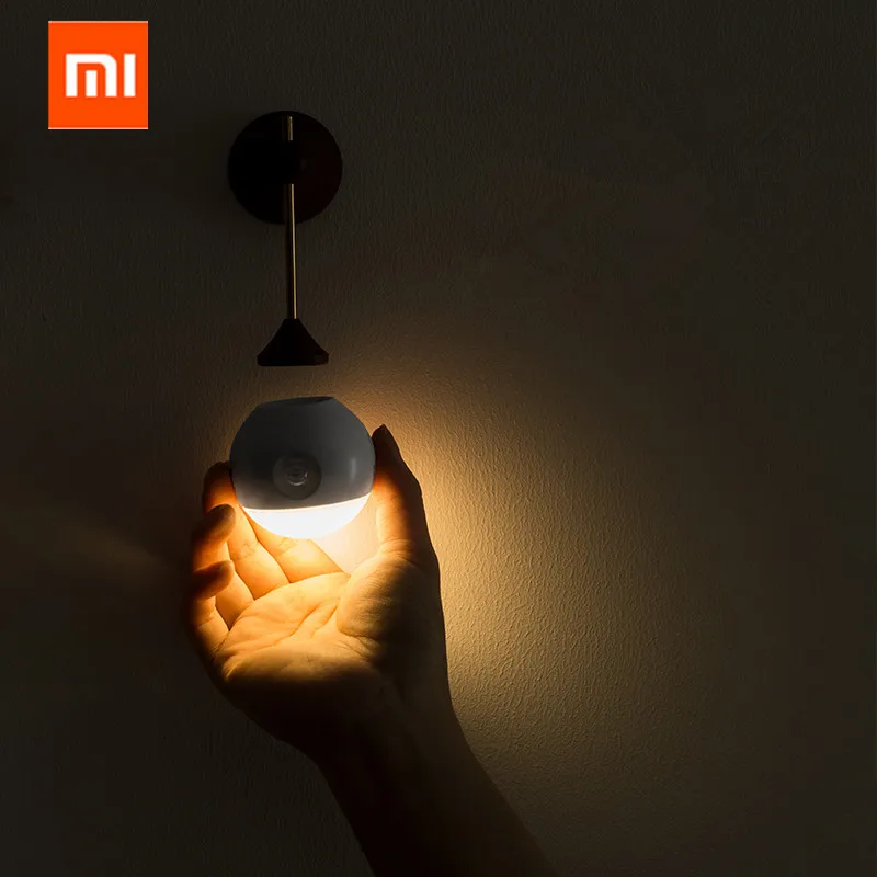 Xiaomi Mijia algo soleado inteligente Sensor de luz de la noche de infrarrojos de inducción de carga USB extraíble noche lámpara para xiaomi casa inteligente