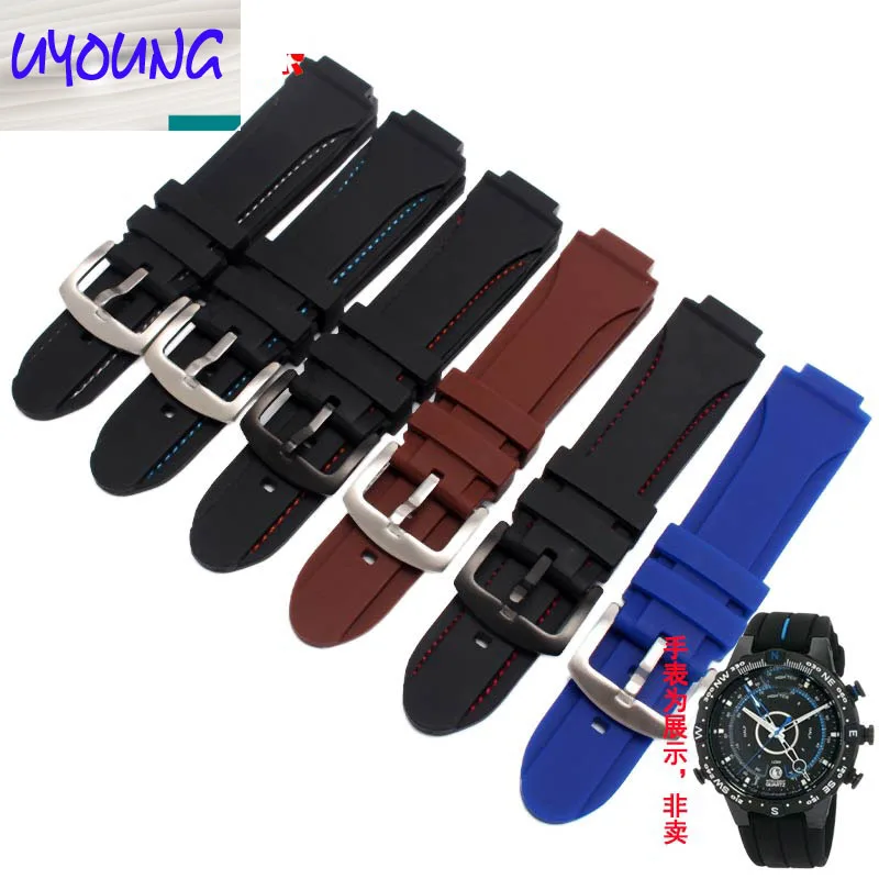 

UYOUNG The latest! Silicone Bump Watch Bracelet For Tide Timex Tide Watch t2n720 t45601 t2n739 Watch Accessories 24*16mm