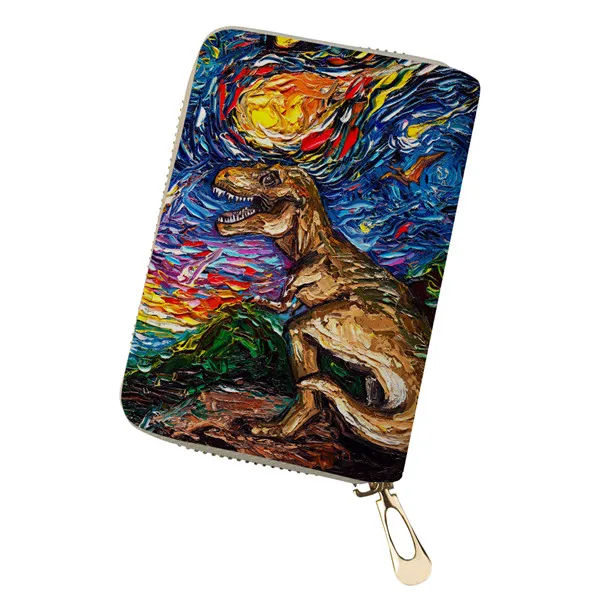 ALP809Z5 Thikin VanGogh's Galaxy держатель для карт для девочек-подростков мини-сумка для карт Женская защита для карт Студенческая карта пакет детские сумки для хранения - Цвет: ALP809Z5