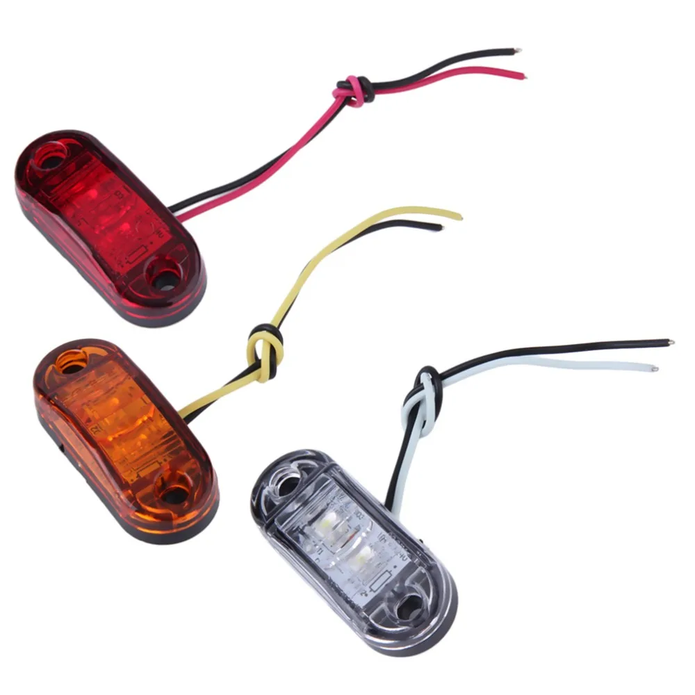 

1 PC 12V-24V 1pcs LED Side Marker Blinker Trailer Side Lights Clearance Lamp Bulb For Car Truck Trailers